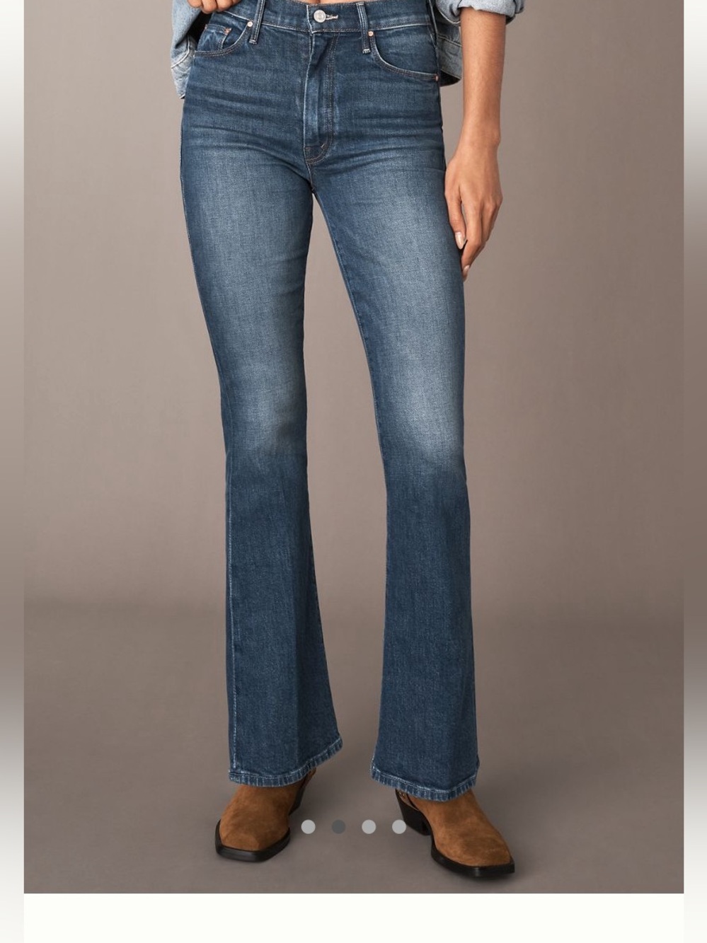 MOTHER Weekender Skimp Mid-Rise Flare Jeans